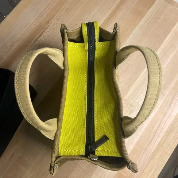 Marc Jacobs Small The Tote Bag Slate Green Multi Color Block EUC - Picture 3 of 10